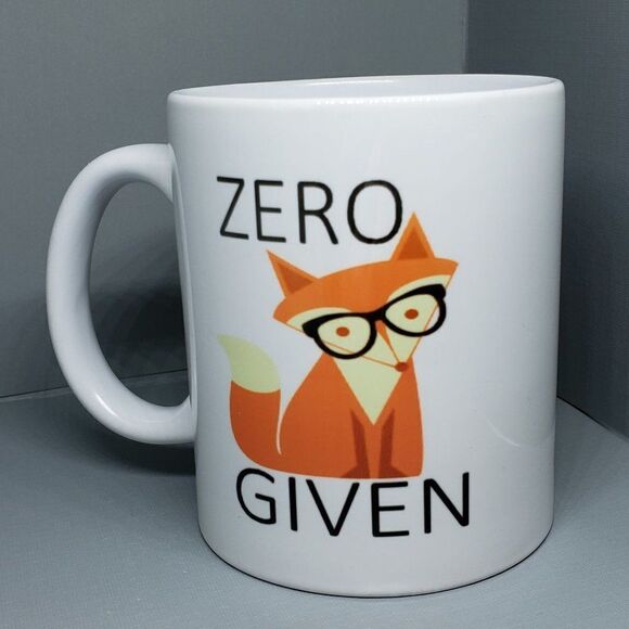 - Zero Fox Given white ceramic mug - Picture 1 of 1